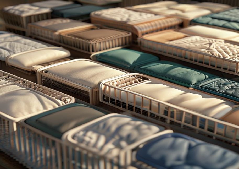 matelas dans lit parapluie