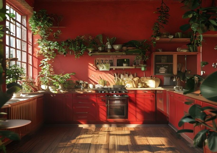 couleur complementaire rouge
