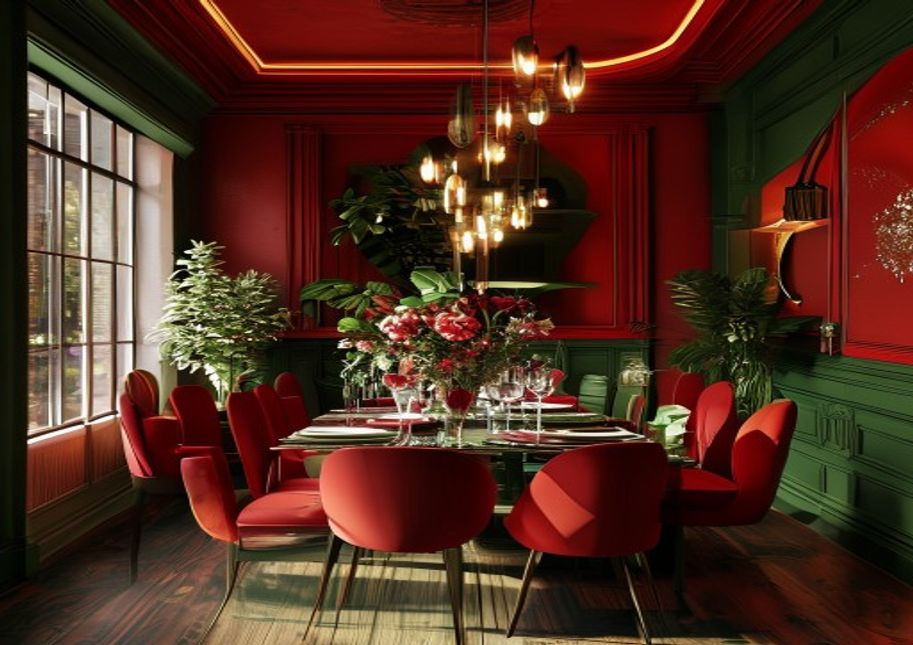 couleur complementaire rouge