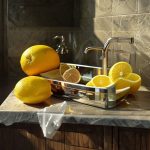 peaux citron nettoyer évier