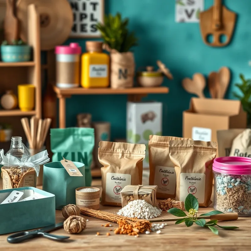 Emballages faits maison en carton, décoratifs et écologiques.